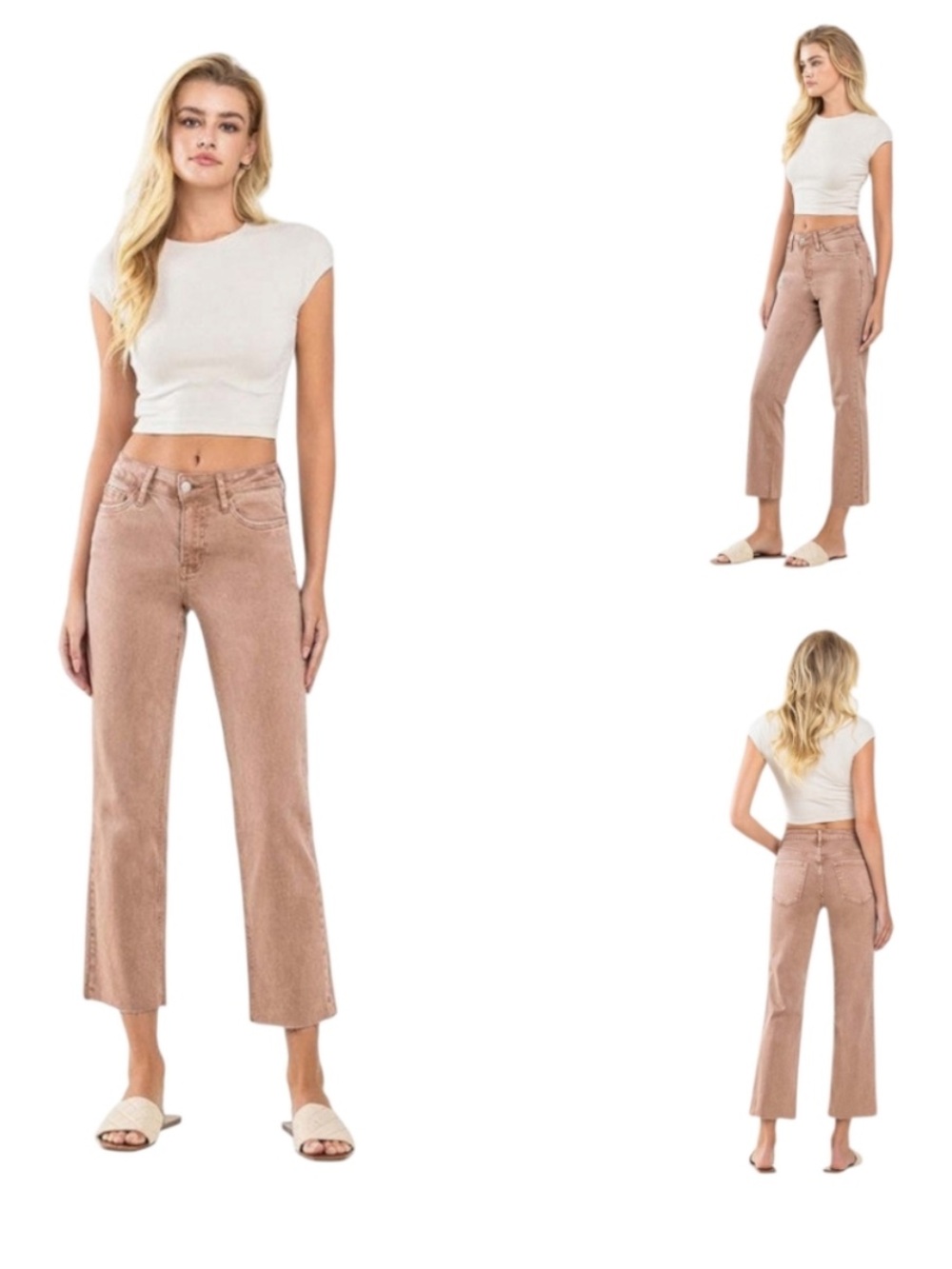VERVET MELISSA Mid-Rise Stretch Straight